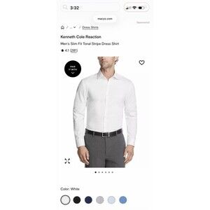 kenneth cole unlisted men's slim fit solid dress shirt Ladivine Dress CC4021